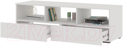 Тумба Стендмебель Хелен ТВ ТБ 02 (белый/белый)