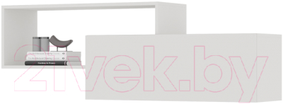 Полка Стендмебель Хелен ПЛ 01 (белый/белый) - фото