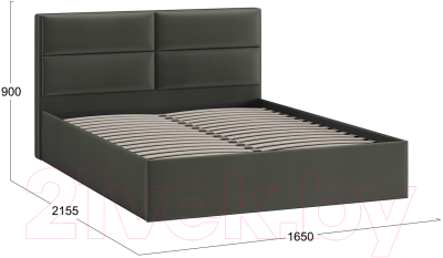 Каркас кровати ТриЯ Глосс Универсальный тип 1 160x200