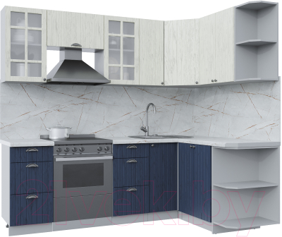 Готовая кухня Интерлиния Берес 1.5x2.3 правая - фото