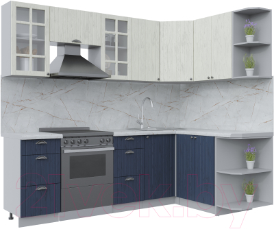 Готовая кухня Интерлиния Берес 1.5x2.4 правая - фото