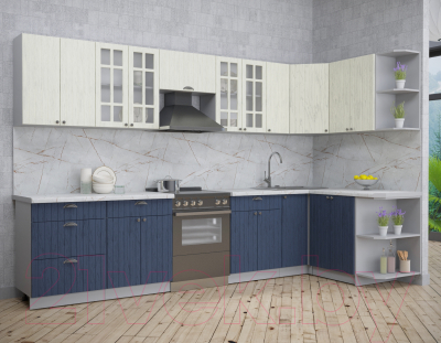 Готовая кухня Интерлиния Берес 1.5x3.3 правая