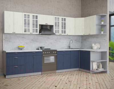 Готовая кухня Интерлиния Берес 1.5x3.4 правая