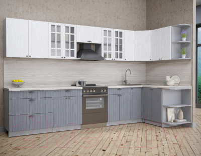 Готовая кухня Интерлиния Берес 1.5x3.5 правая