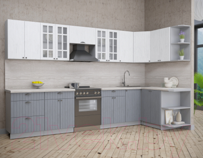 Готовая кухня Интерлиния Берес 1.5x3.4 правая