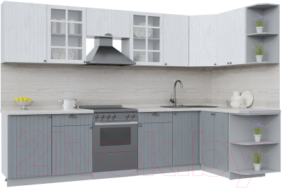 Готовая кухня Интерлиния Берес 1.5x3.1 правая - фото