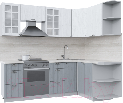 Готовая кухня Интерлиния Берес 1.5x2.3 правая - фото