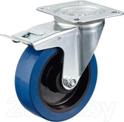 Опора колесная для тележки складской Стелла-техник N48160RBLB - фото