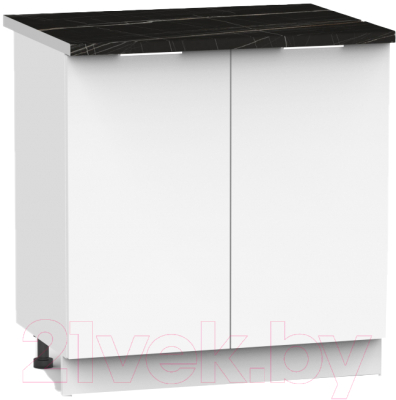 Шкаф-стол кухонный Интермебель Микс Топ ШСР 850-3-800 (белый премиум/тунис) - фото