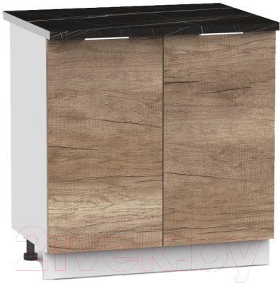 Шкаф-стол кухонный Интермебель Микс Топ ШСР 850-3-800 (дуб каньон/тунис) - фото