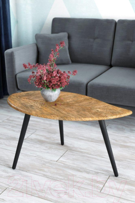 Журнальный столик Калифорния мебель Берли 12мм (дуб американский)