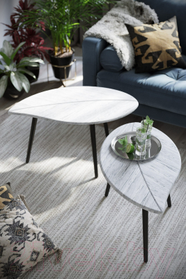 Журнальный столик Калифорния мебель Берли 12мм (дуб грей)