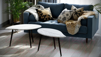 Журнальный столик Калифорния мебель Берли 12мм (дуб грей)