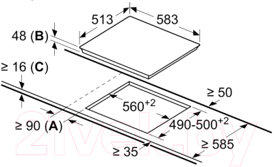 Электрическая варочная панель Bosch PKE645BB2E