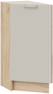 Шкаф-стол кухонный ТриЯ Кимберли 1Н3Т (дуб крафт золотой/крем) - фото