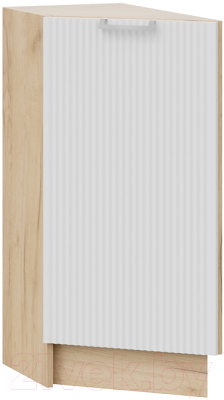 Шкаф-стол кухонный ТриЯ Кимберли 1Н3Т (дуб крафт золотой/сноу) - фото