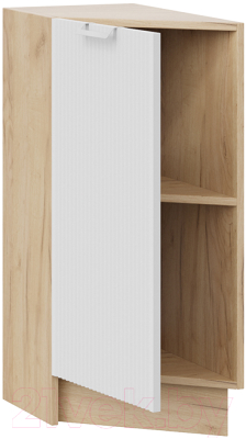 Шкаф-стол кухонный ТриЯ Кимберли 1Н3Т (дуб крафт золотой/сноу)