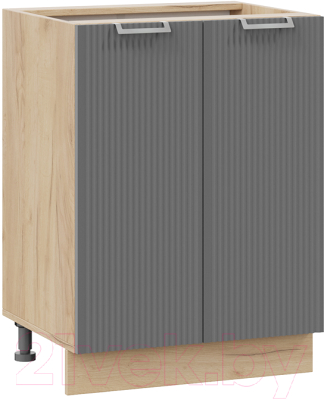 Шкаф-стол кухонный ТриЯ Кимберли 1Н6 (дуб крафт золотой/титан) - фото