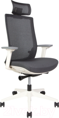 Кресло офисное Norden Ruby / CH-312A-W-GG (белый/серый/серый) - фото