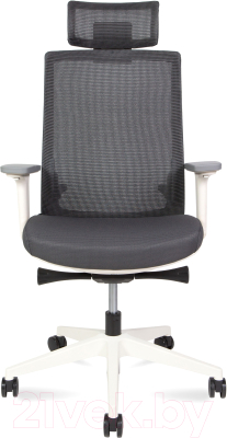 Кресло офисное Norden Ruby / CH-312A-W-GG (белый/серый/серый)