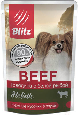Влажный корм для собак Blitz Pets Holistic Beef / 4552 - фото