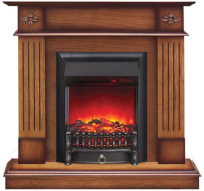 Каминокомплект Смолком Brighton + Fobos-s Lux BL LT (дуб антик) - фото