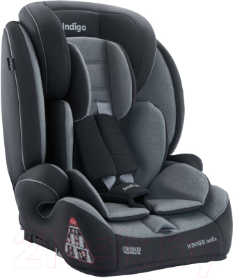 Автокресло INDIGO Winner Isofix / YB706B (темно-серый/светло-серый) - фото