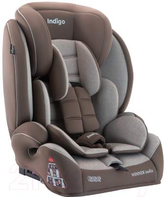 Автокресло INDIGO Winner Isofix / YB706B (бежевый/коричневый) - фото