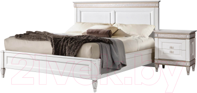 Двуспальная кровать Гомельдрев Бристоль ГМ 6481В 160x200 Дуб - фото