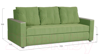 Диван Асмана Камертон Декор 2.0 (Oskar Apple)