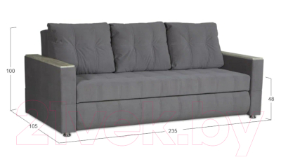 Диван Асмана Камертон Декор 2.0 (Oskar Cloud)