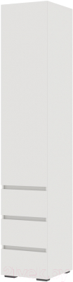 Шкаф-пенал Стендмебель Хелен ПН 03 (белый/белый) - фото