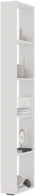 Стеллаж Стендмебель Хелен СТЛ 01 (белый/белый) - фото