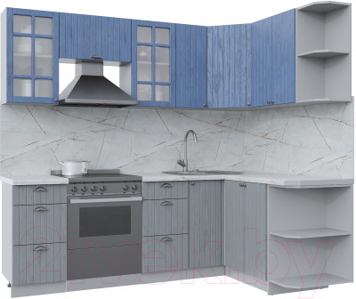 Готовая кухня Интерлиния Берес 1.5x2.3 правая - фото