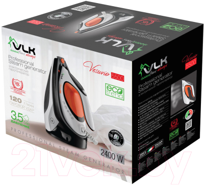 Утюг с парогенератором VLK Vesuvio 5500 (белый/черный/оранжевый)