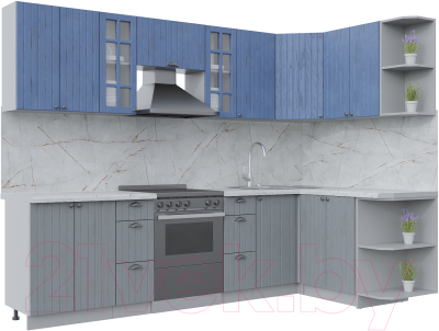 Готовая кухня Интерлиния Берес 1.5x2.8 правая - фото