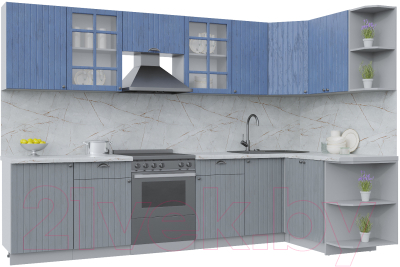 Готовая кухня Интерлиния Берес 1.5x3.1 правая - фото