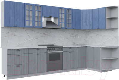 Готовая кухня Интерлиния Берес 1.5x3.4 правая - фото