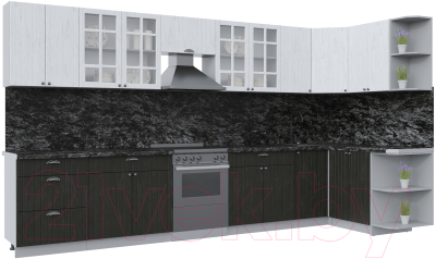 Готовая кухня Интерлиния Берес 1.5x3.8 правая - фото