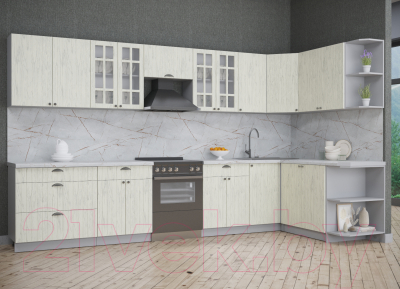 Готовая кухня Интерлиния Берес 1.7x3.6 правая