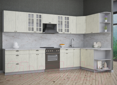 Готовая кухня Интерлиния Берес 1.7x3.5 правая