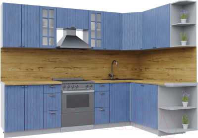 Готовая кухня Интерлиния Берес 1.7x2.8 правая - фото