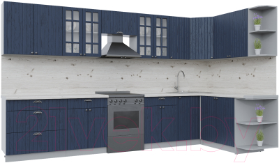 Готовая кухня Интерлиния Берес 1.7x3.6 правая - фото