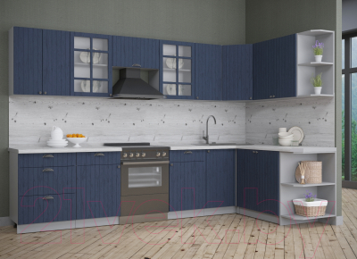 Готовая кухня Интерлиния Берес 1.7x3.2 правая