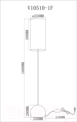 Торшер Moderli Flint / V10510-1F