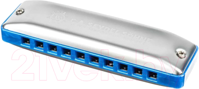 Губная гармошка Seydel Sohne Session Steel Summer Edition A / 10301A-S - фото