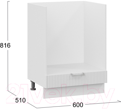 Шкаф под духовку ТриЯ Кимберли 1Н6Б (белый/сноу)