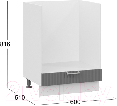 Шкаф под духовку ТриЯ Кимберли 1Н6Б (белый/титан)