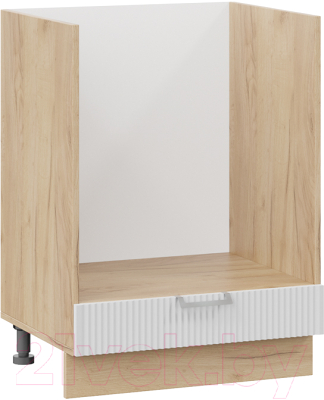 Шкаф под духовку ТриЯ Кимберли 1Н6Б (дуб крафт золотой/сноу) - фото