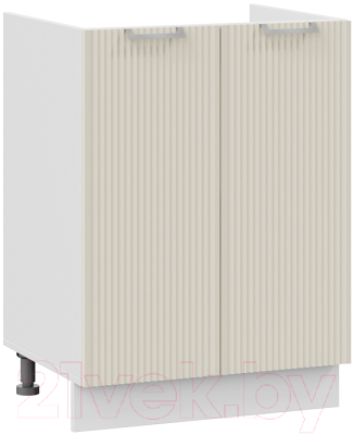 Шкаф под мойку ТриЯ Кимберли 1Н6М (белый/крем) - фото